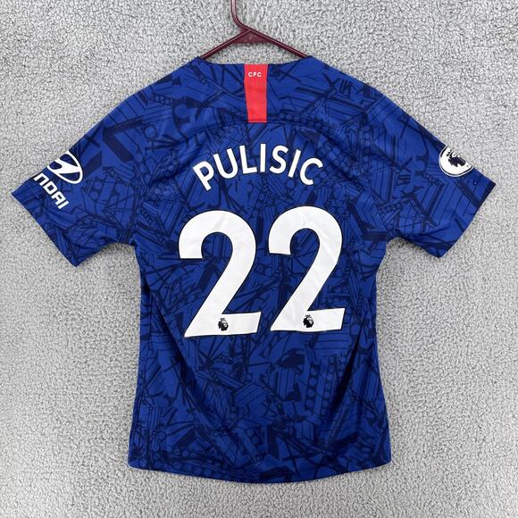 Nike‎ Chelsea FC 2019 2020 Home Football Soccer Pulisic Jersey Size Medium - Picture 4 of 7